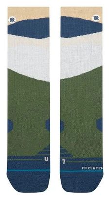Stance Barrier Hike Crew Socks, Green/Blue