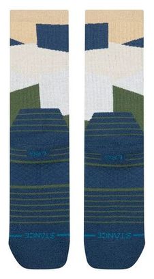 Stance Barrier Hike Crew Socks, Green/Blue