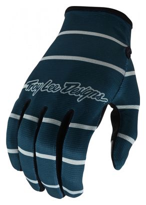 Troy Lee Designs FLOWLINE STRIPE Handschuhe Blau Grau