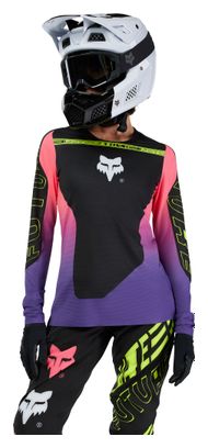 Maglia a maniche lunghe da donna Fox Flexair Elevated Nero/Purple