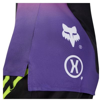 Fox Flexair Elevated Langarm Trikot Schwarz/Violett Frauen