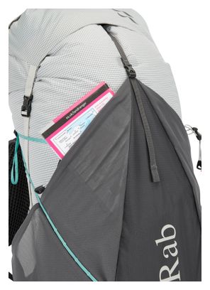 Zaino da escursionismo RAB Muon ND50L Bianco/Grigio Donna