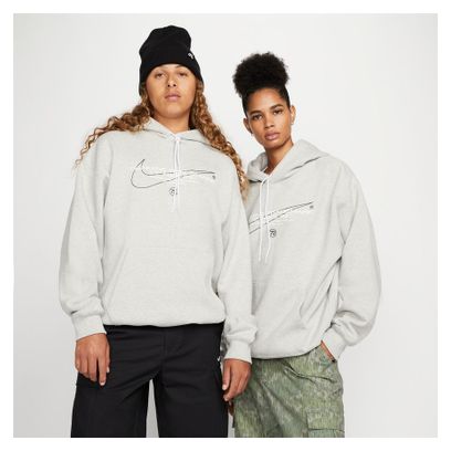 Sweat à Capuche Nike SB Fleece Unisexe Gris 
