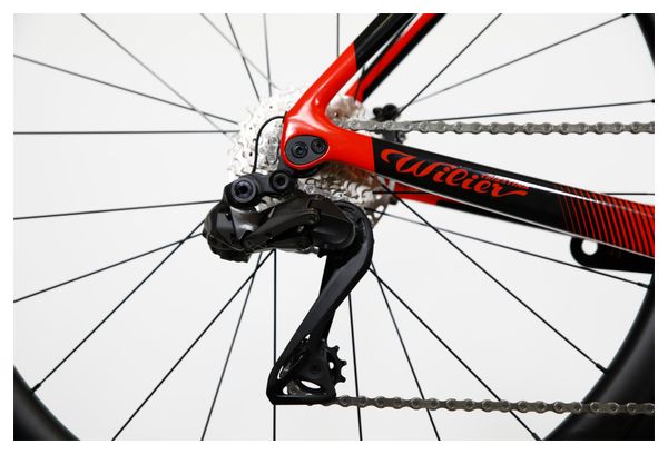 Bicicleta de Carretera Wilier Triestina Cento10 SL Shimano Ultegra Di2 12S 700 mm Rojo Negro Brillante