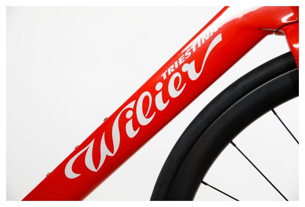 Bicicleta de Carretera Wilier Triestina Cento10 SL Shimano Ultegra Di2 12S 700 mm Rojo Negro Brillante