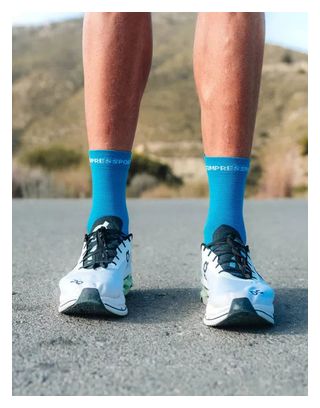 Chaussettes Compressport Pro Racing Socks v4.0 Run High Bleu