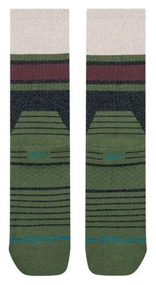 Stance Half Mast Hike Crew Socks, Green/Blue