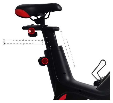 Vélo de biking TOKIO H9181H  + support pour tablette/smartphone