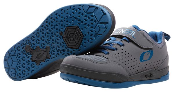 Pair of O&#39;Neal FLOW SPD V.22 MTB Shoes Gray / Blue