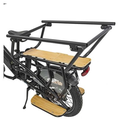 Vélo cargo électrique longtail noir 840WH 20' Bafang 250W