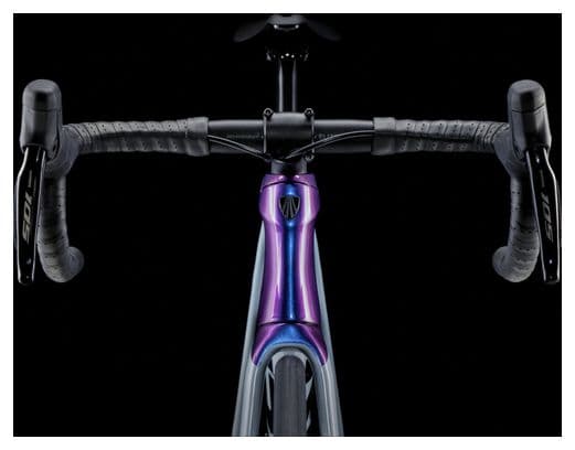 Vélo de Route Trek Emonda SL 6 Shimano 105 Di2 12V 700mm Gris Perle/Violet