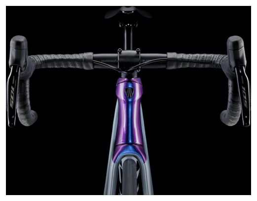 Vélo de Route Trek Emonda SL 6 Shimano 105 Di2 12V 700mm Gris Perle/Violet