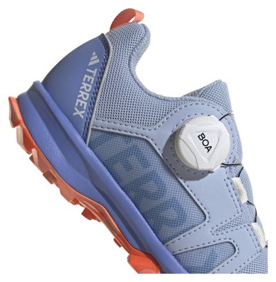 Kinder Trailrunningschuhe adidas Terrex Agravic Boa Blau Rot