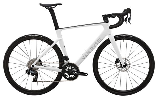 Van Rysel RCR Road Bike with SRAM Rival AXS 12-Speed Groupset, 700mm, White, Size XL (186–196 cm) – Refurbished Product