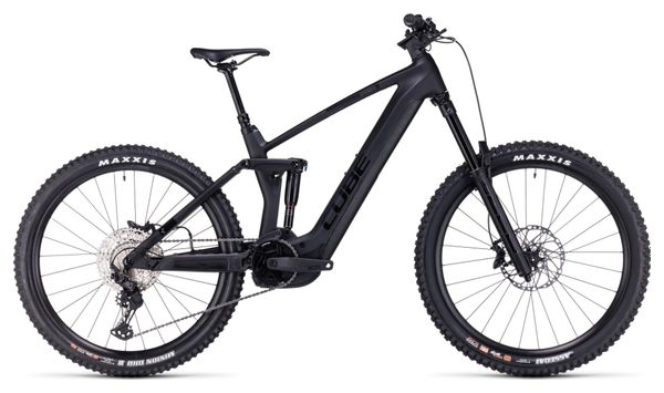 Cube Stereo Hybrid 160 HPC SLX 750 27.5 Suspensión total eléctrica MTB Shimano Deore/XT 12S 750 Wh 27.5'' Carbono Gris Negro 2023