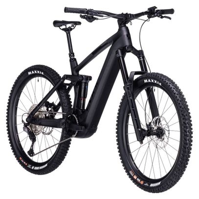 Cube Stereo Hybrid 160 HPC SLX 750 27.5 Suspensión total eléctrica MTB Shimano Deore/XT 12S 750 Wh 27.5'' Carbono Gris Negro 2023