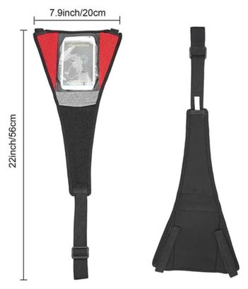Toile anti-transpiration vélo avec housse téléphone – Protection cadre et entraînement indoor