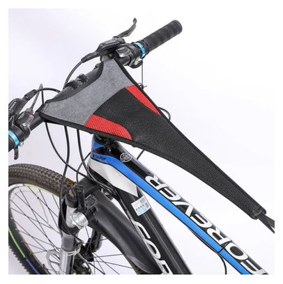 Toile anti-transpiration vélo avec housse téléphone – Protection cadre et entraînement indoor