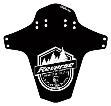 Rear / Front Fender Reverse Supporting Riders Mudfender Black / White