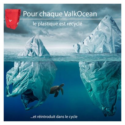 ValkOcean - Sacoche de porte-bagages en plastique recyclé