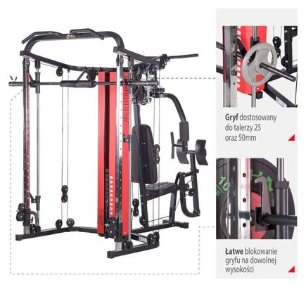 Appareil de musculation multifonction - HMS ATLAS ATOM SMITH