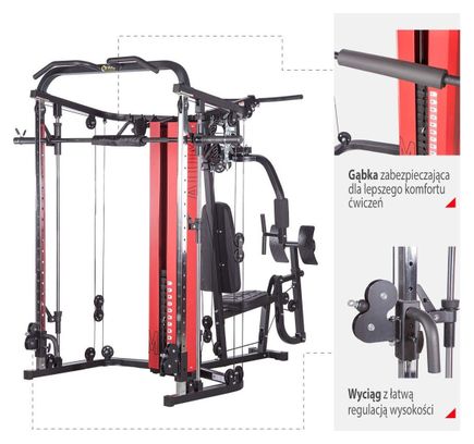 Appareil de musculation multifonction - HMS ATLAS ATOM SMITH