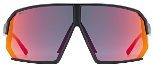 Lunettes Uvex Sportstyle 237 Noir/Verres Miroir Rouge