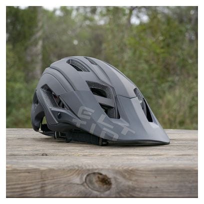 Casque Vélo VTT Hey! Noir Mat et Gris Anthracite