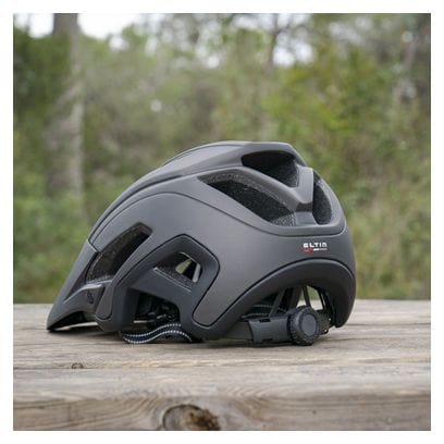 Casque Vélo VTT Hey! Noir Mat et Gris Anthracite