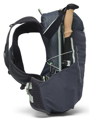 Black Women's Diamond Pursuit 15L Grey/Green Backpack