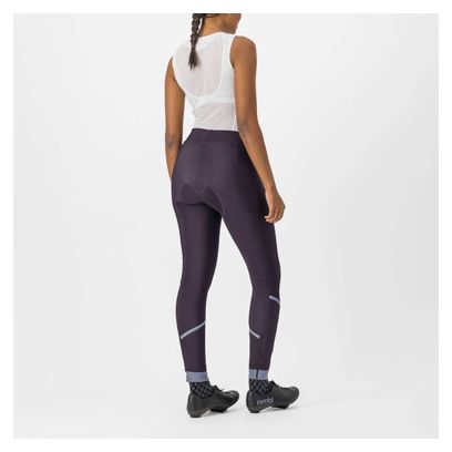 Cuissard Long Sans Bretelles Femme Castelli Velocissima Thermal Bleu Nuit