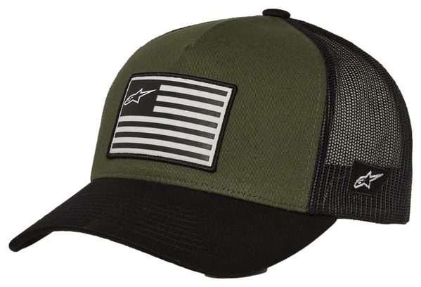 Casquette AlpineStars Flag Vert/Noir