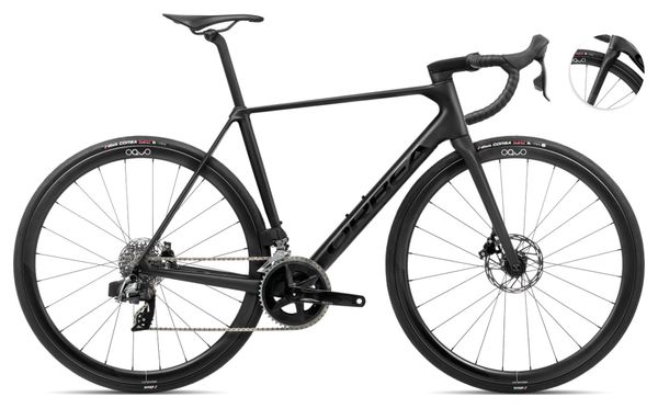 Orbea Orca M31eTEAM Rennrad Sram Rival eTap AXS 12S 700 mm Vulcano Grau Schwarz 2024