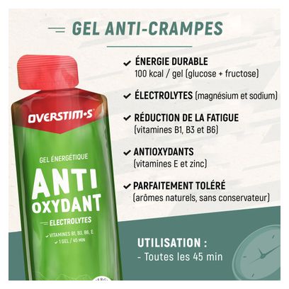 Gel énergétique Overstims Antioxydant Citron - 34g