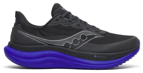 Saucony Triumph 23 GTX hardloopschoenen zwart/blauw heren