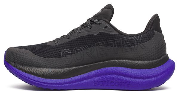 Saucony Triumph 23 GTX hardloopschoenen zwart/blauw heren