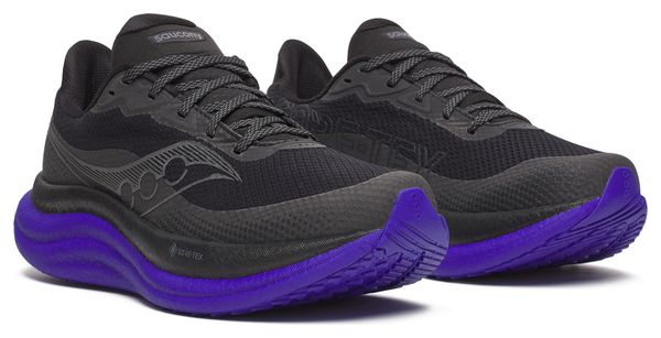 Saucony Triumph 23 GTX hardloopschoenen zwart/blauw heren
