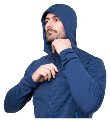 Polaire Mountain Equipment Apiro Hooded Bleu Homme 