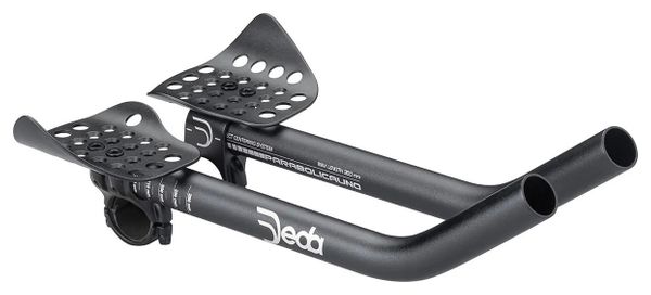 Deda Parabolica Uno Handlebar Extensions Aluminium 31.7 mm Black + Spacers Kit