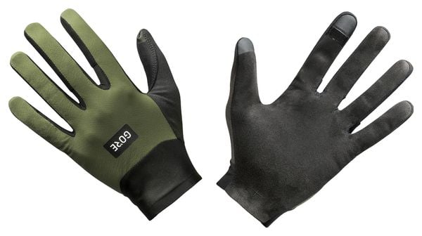 Paar Gore Wear TrailKPR Olive handschoenen
