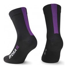Socquettes ASSOS DYORA RS SUMMER SOCKS Black violet