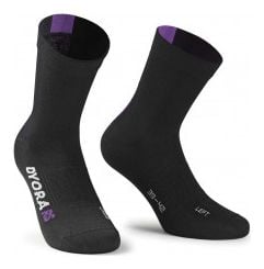 Socquettes ASSOS DYORA RS SUMMER SOCKS Black violet