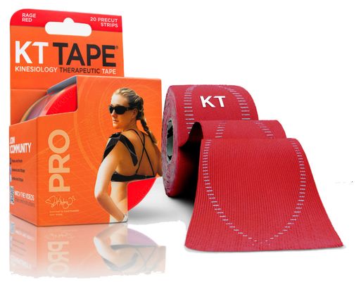 KT TAPE Roll precut tape PRO Red 20 tapes