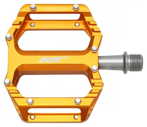 Pair of HT Components AR09 Gold Flat Pedals