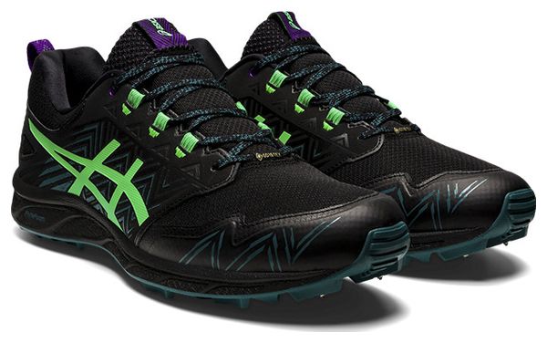 Asics Gel FujiSetsu 3 GTX Trail Running Shoes Black Green