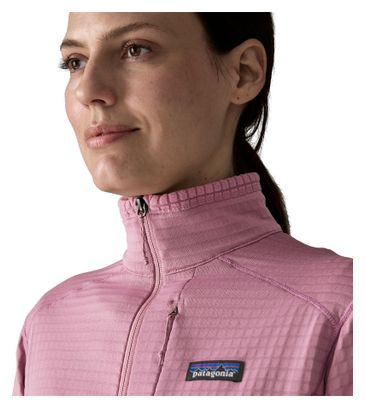 Forro polar Patagonia R1 violeta para mujer