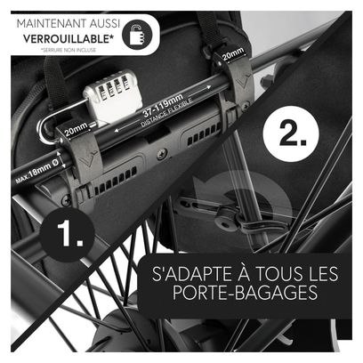 ValkPro - Sacoche de vélo 3en1 avec dos flexible et nouvelles caractéristiques
