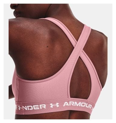 Under Armour Crossback Mid Damen BH Pink