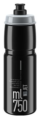 Elite Jet 750 ml Trinkflasche Schwarz/Grau