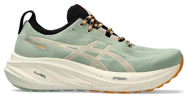 Asics Gel Nimbus 26 TR Laufschuhe Grün Beige